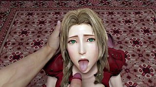 Gamingarzia - Une blonde sexy adore sucer une énorme bite - 3D Hentai Porn