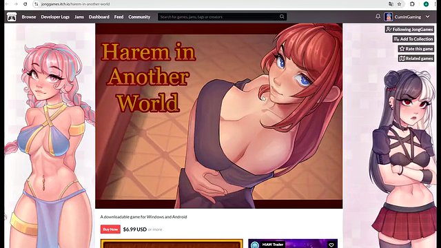 Harem In Another World Hentai Game Ep.7 La cameriera adora fare un deepthroat al CAZZO GIGANTE!