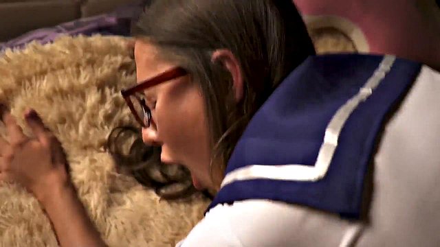 Teacher And Schoolgirl In Short Skirt Get Anal Creampie