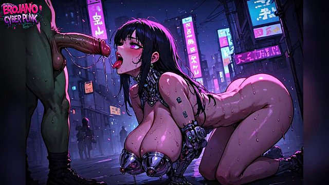 Busty Cyberpunk Beauties Fuck Wild Goblins in Neon City