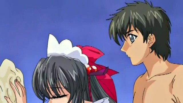 Horny busty anime teen gets her tight pussy fucked
