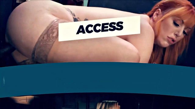 Fiery Redhead Ellie Murphy Gags on Big Cock at Gloryhole