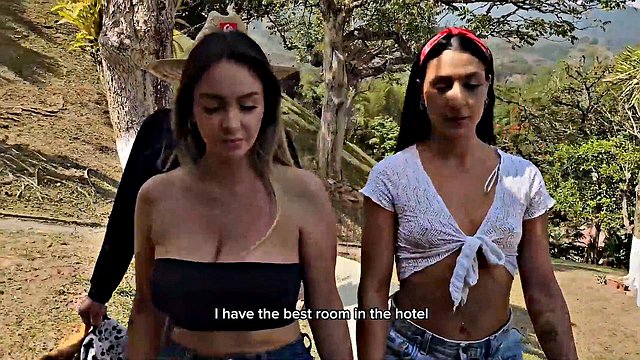 Struggling Farmer Pounds Both Girlfriend and Vanessa Marie Before Savage Threesome with Big-Tits Blondes