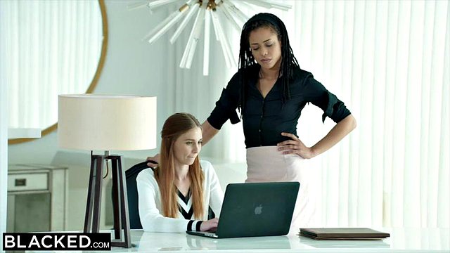 BLACKED Intern Gets Dominated By Mandingo s BBC