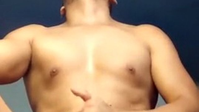 Handsome, athletic, sexy stud strokes his cock and shows off his sexy ass
