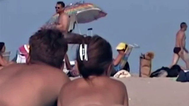 voyeur video of a beautiful naked brunette