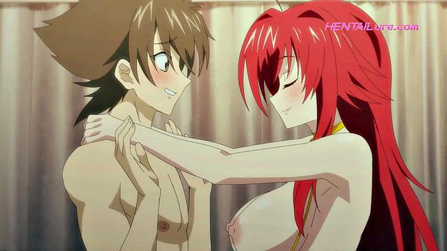 Rias Undresses Slowly Before Giving Issei a Deep & Warm Oral Finish ◇ HENTAI Parody