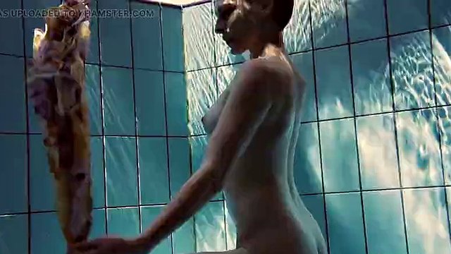Russian petite skinny beauty Lera underwater