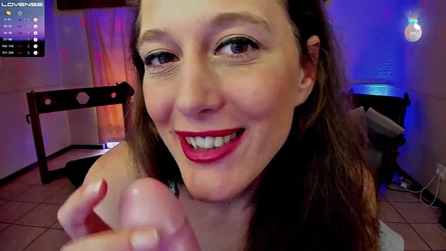 milf smoking and playing