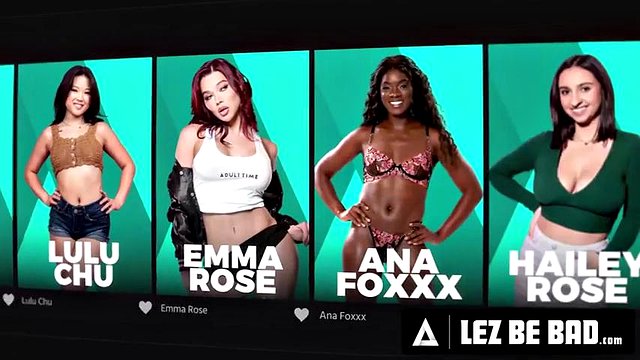 LEZ BE BAD - Wild Bella Rolland & Gizelle Blanco STRAP-ON DP Victoria Voxxx In Yoga Threesome