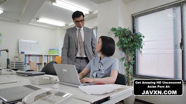 Hot Japanese MILF At The Office: Big Tits, Blowjob & Asian Porn