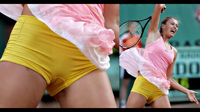 Famous russian tennis player maria sharapova is a sexy blonde