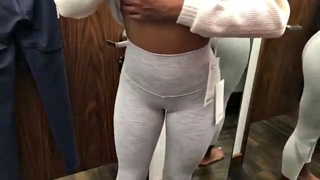 lululemon activewear try on haul (tights, leggings) in the dressing room asmr