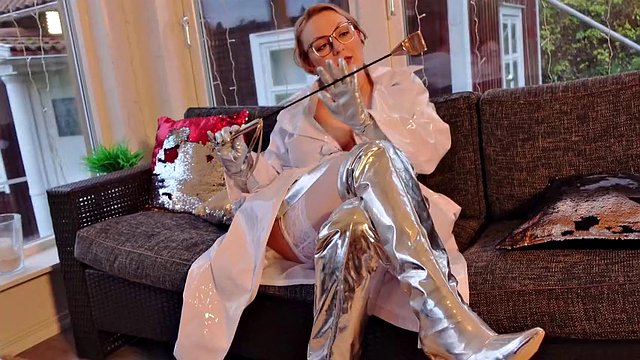 JOI Jerk off Instructions. Otk Boots, Leather Gloves, Masturbation in Pvc Coat! Arya Grander