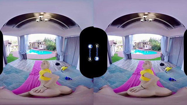 trespassing vr: Blowjob, Cowgirl & Blonde Porn
