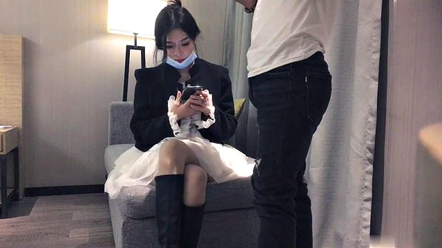 [Mr. Huang's hard sex tonight] The beautiful lady has passionate sex on the sofa 01: Blowjob, Big Tits & Handjob Porn