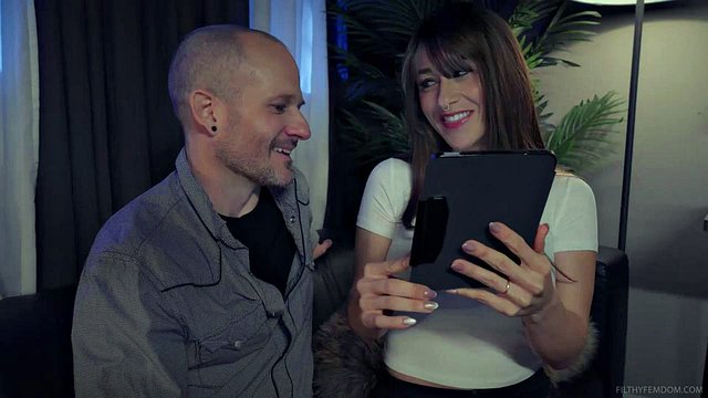 Sean Saber Takes Rough Hardcore Pounding from Stellina Obscura as She Shoves Massive Dildo Deep