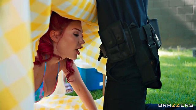 Abigaiil Morris And Lily Lou Join Scott Nails For Hardcore Group Pounding At Risqué Lemonade Stand