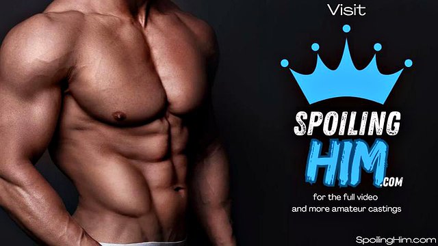 POV Athletic stud cocksucking on casting