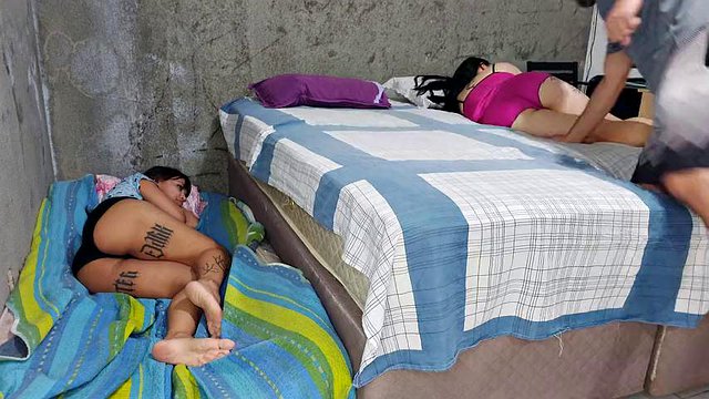 ANAL with my wife's friend while we were sharing the room
