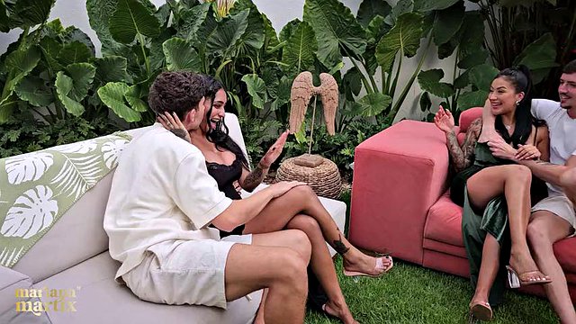 Swingers swap wives in an outdoor romp - Mariana Martix, Brady Bud, Yasmina Khan & Yeri Blue