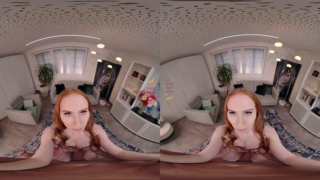 REDHEAD BABE WANTA FUCK YOU: Blowjob, Cowgirl & Missionary VR-porno