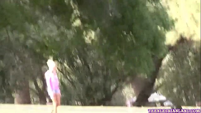 Sexy brunette blonde babe picks up and fucks her