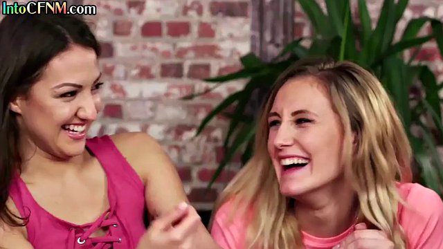 CFNM IR femdom girls give IR deepthroat to a lucky black guy