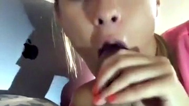 Claire Castel sucks him dry, cums in her mouth and on her face