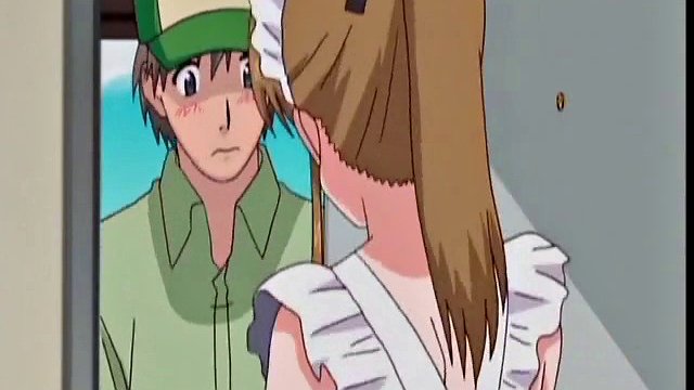 Hot Maid In A Naked Apron Pleases Master