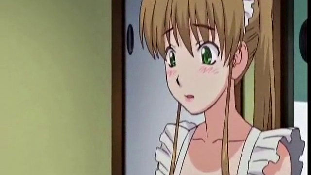 Hot Maid In A Naked Apron Pleases Master