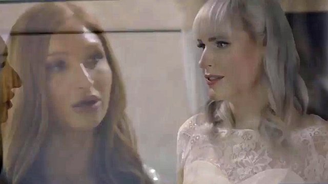 Shemale bride fucks her busty bridesmaid before the wedding