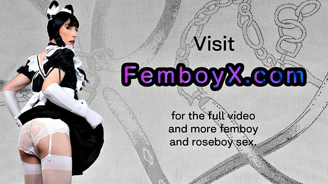 Pixie cute femboi enjoys anal play