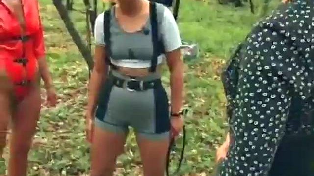 Good sissy Herrin humiliation outdoors ffm