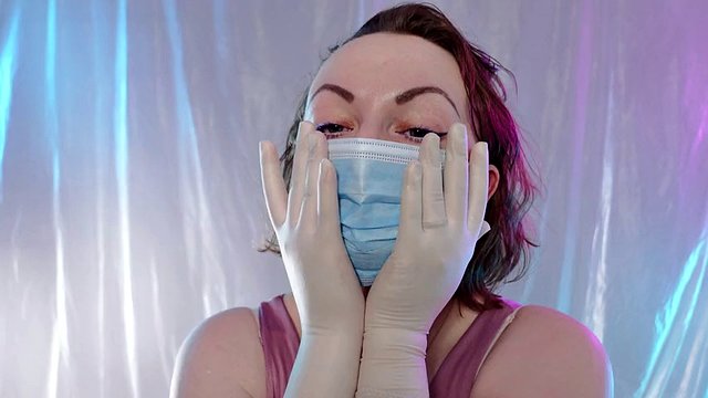 ASMR cerrahi eldiven ve maske (Arya Grander)