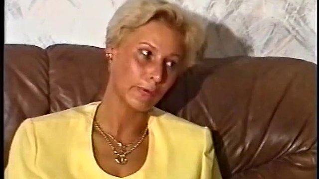 Carmen Herzog and Vintage Busty MILF with Hairy Pussy Take Big Cock Doggy Style and Swallow