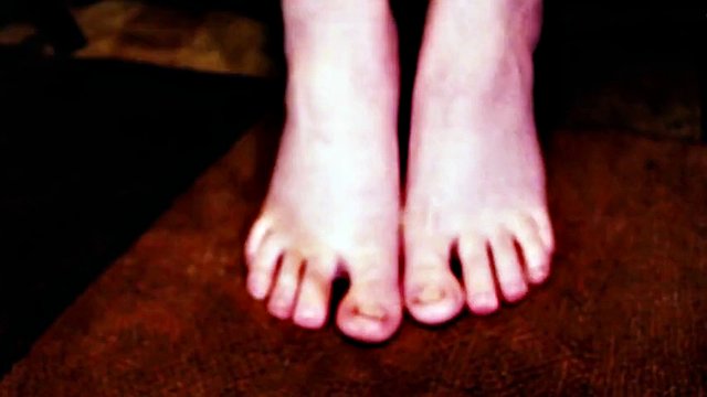 Dirty and stinky unwashed feet handjob and sniff series