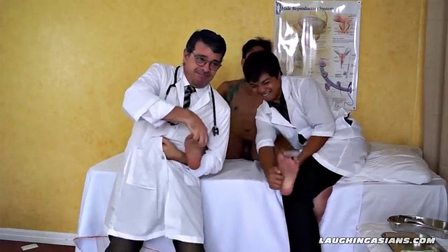 Rave just assumed that his doctor's name Dr. Tickles was just a peculiar name. But he didn't know that his perverted doctor also has a peculiar method to treat his young Asian patients. He uses tickle therapy to cure them of their ailment.