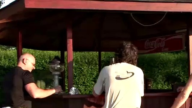 Granny Myra Cave Seduces the Bartender