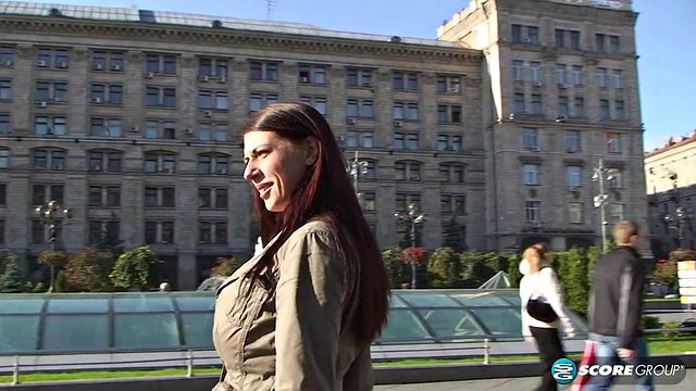 Busty Merilyn's Big-Tits Outdoor Striptease Part 1