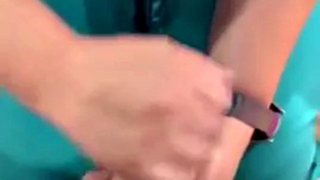 Horny sperm bank nurse in Texas does anything to get the sample even fucks and the end