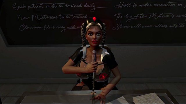 Citor3 3D VR Game Blonde Nurse in Latex Sucks Cum Through Urethra Probe