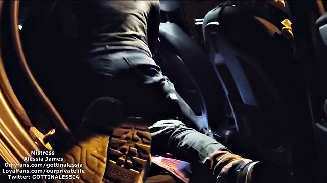 BEAUTIFUL FUCKING IN THE CAR WHILE WORKER WATCHES (STRAP-ON)