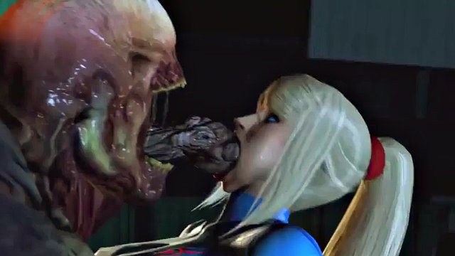 Samus Aran se fait baiser par un monstre
