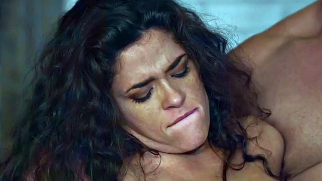 Bisexual pierced babe in stockings fucked in threesome MMF
