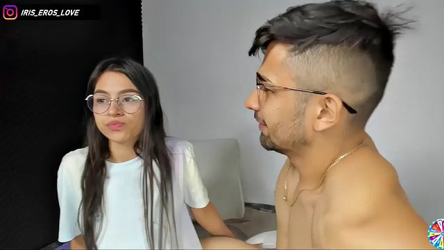 iris_eros_chaturbate cute latin couple - flirtatious playful cam show and blowjob.mp4