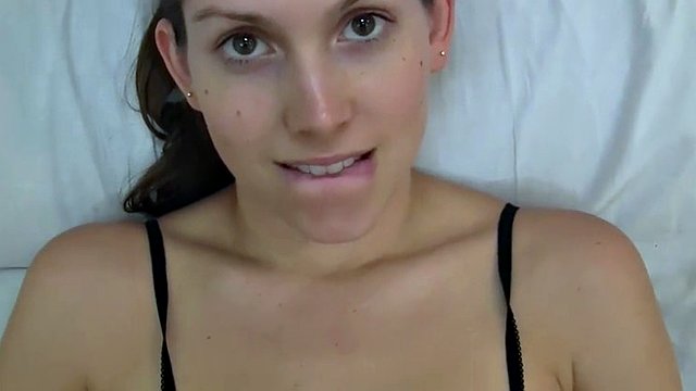 Amateur slut cleans her own cum off his juicy dick