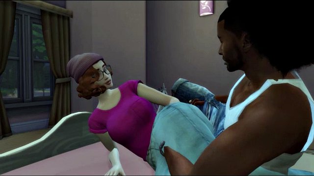 Sims 4 Meg Griffin aus Family Guy wird von ihrem schwarzen Freund gefickt