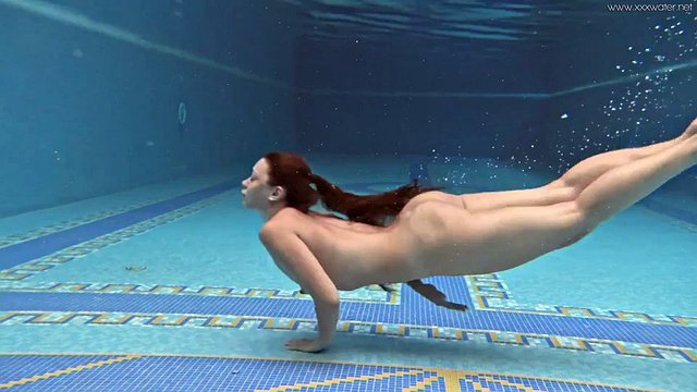 Hungarian naked Sazan Cheharda swim tease