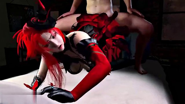 3D Big Boobs Cosplay Slut Got Her Wet Pussy Fucked so Hard